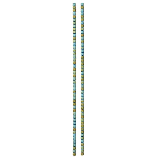 12 Pack: Aqua Hematite Cube Beads, 3mm by Bead Landing™